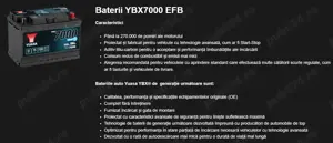 Baterie Yuasa, AGM, 60Ah / 640A - imagine 4