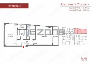 Apartament 2 camere, 57 mp, decomandat, etaj 1/4, MILITARI Pacii, COMISION 0% - imagine 11