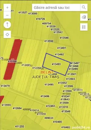 Teren extravilan 21300 m2. preț 0.75    m2