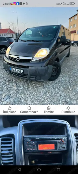 Vând sau schimb Dubă Opel vivaro 3locuri plus marfă an 2013