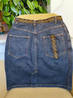 Fuste mini blugi diverse culori - imagine 4