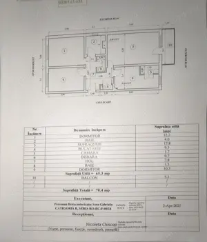Apartament 3 camere decomandat 