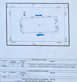 Valu lui Traian Teren cu fundație  proiect P+1 autorizat 607 mp - imagine 4