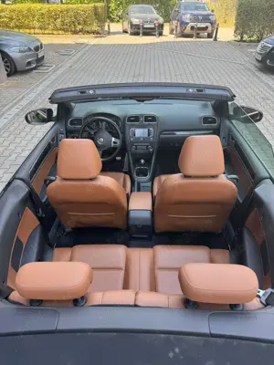 Golf Cabrio 2.0 Tdi 140 cp Piele Maro - imagine 7