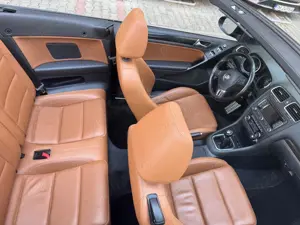 Golf Cabrio 2.0 Tdi 140 cp Piele Maro - imagine 2