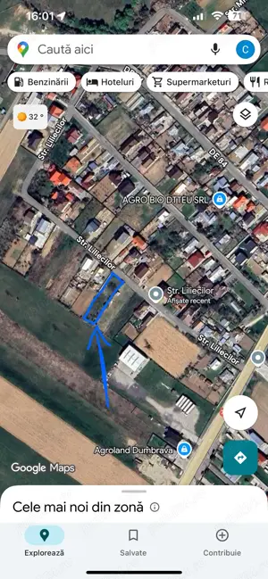 Teren intravilan Dumbrava, toate utilitatile, 1027 mp - la 1 minut de Targoviste - imagine 2