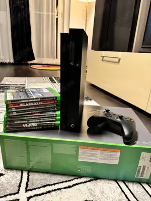 Xbox One X 1TB + Controller + 7 Jocuri | Stare impecabilă