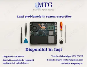Reparații laptopuri și calculatoare - Iași