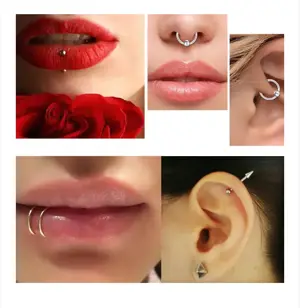 Aplic piercinguri cercei nas buric dermale - imagine 5