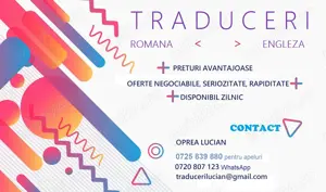 Traduceri Engleza Romana