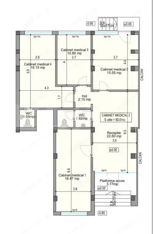 Spatiu medical, 92 mp utili, parter, la cheie, zona centrala!