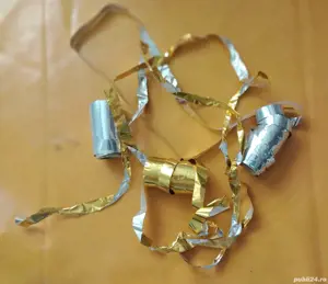 3 Benzi lucioase de împodobit Pom de Crăciun 