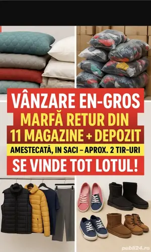 Vand marfă SH en-gros   haine & încălțăminte calitatea a 2-a   preț de lichidare!