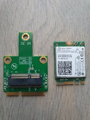 Modul laptop Intel Dual Band Wireless-AC 7265 M.2, cu adaptor - imagine 2