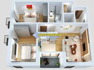 Apartament 3 camere Bloc Nou in Cetate finisat la cheie