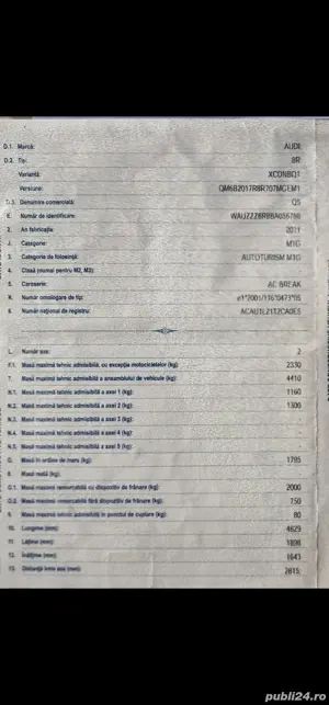 Audi Q5 an 2011 TFSI benzina 180cp quattto tapiterie textil. - imagine 10