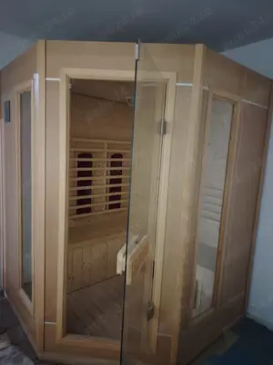 Vand sauna finlandeza de colt marca France Sauna Zen