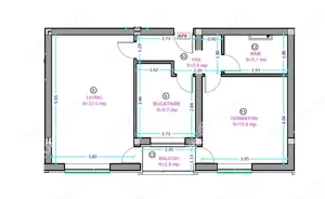 Apartament cu 2 camere decomandate etaj 1 zona Semaforului - imagine 4