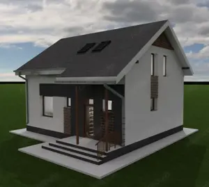 Casa dispusa pe parter si mansarda, 500mp teren