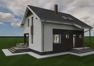 Casa dispusa pe parter si mansarda, 500mp teren - imagine 13