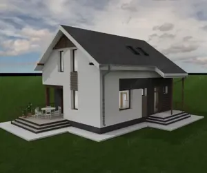 Casa dispusa pe parter si mansarda, 500mp teren - imagine 8