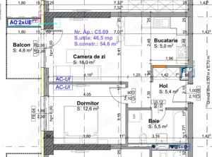  2 camere Estoria City faza 2  - imagine 3