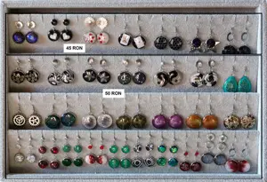 Vand cercei unicat din rasina epoxidica !