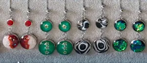 Vand cercei unicat din rasina epoxidica !