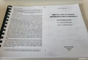 Vând manual de Dreptul familiei.