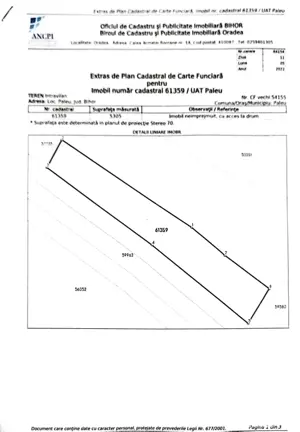 Teren intravilan Paleu Oradea - fara agentii - imagine 3