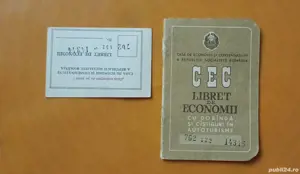 Carnet CEC cu dobândă si castiguri 1987