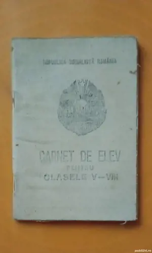 Carnet de elev, anii 80