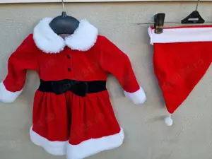 Rochita rosie | bust 50 cm | Craciunita, caciulita pentru copii, bebe*