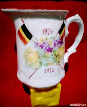 Cană din porțelan WW1 suvenir militar german 