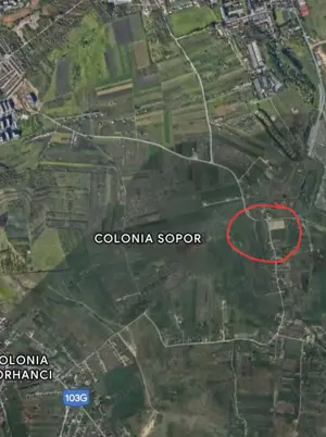 Teren intravilan Sopor, 1000mp, la drumul principal, front 29m