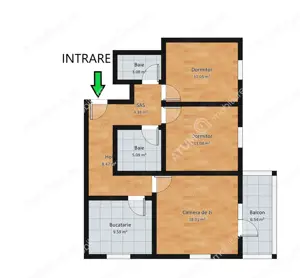 Apartament cu 3 camere decomandate de 73 mp zona Calea Surii Mici - imagine 8