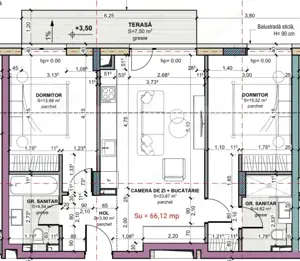 Sub 2000 euro/mp! 3 camere, cartierul Terra, zona Oasului, comision 0 - imagine 4
