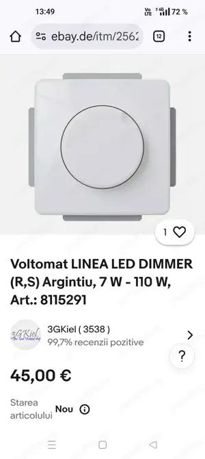 Intrerupator cu variator  - imagine 2