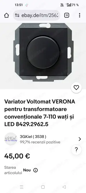 Intrerupator cu variator  - imagine 3