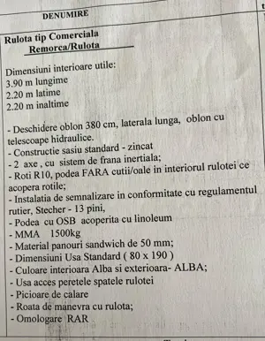 Vând Rulotă Fast-Food Complet Utilată | 2 Axe | Cluj-Napoca - imagine 7