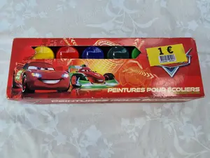 Disney Mcqueen Cars Lighting Acuarele de pictat 12 culori, 20 ml