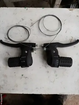 Set manete schimbator 3x7+frână