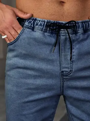 Pantaloni scurți din denim , de vară, casual-L  - imagine 5