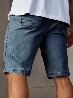 Pantaloni scurți din denim , de vară, casual-L  - imagine 6