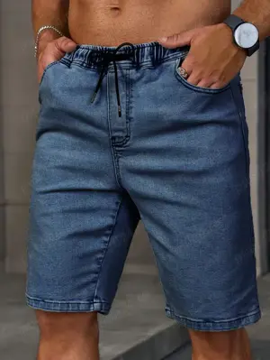 Pantaloni scurți din denim , de vară, casual-L  - imagine 7