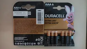 set 6 baterii Duracell AAA sau AA  = 12 ron - imagine 3