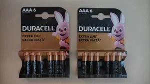set 6 baterii Duracell AAA sau AA  = 15 ron