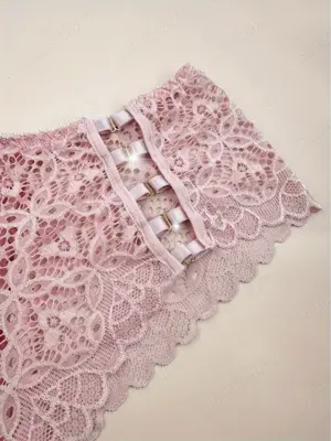 chiloți sexy din dantelă pentru femei roz-M-L,oferta - imagine 3