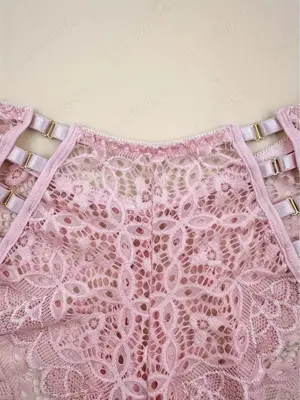 chiloți sexy din dantelă pentru femei roz-M-L,oferta - imagine 4