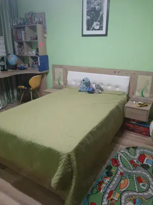 birou +pat cu noptiere+saltea ortopedica - imagine 2